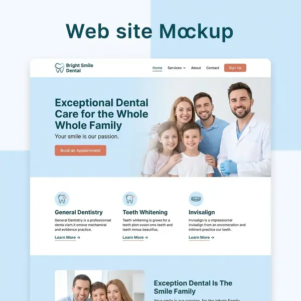 Bright Smile Dental practice website design in the UK by LS8 Digital